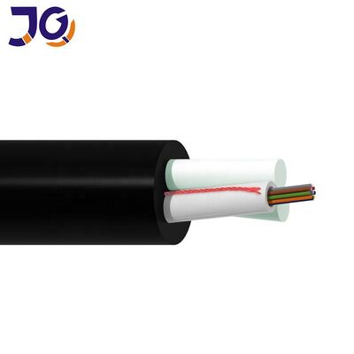 2 FRP Aerial 12 Core ASU 80 Drop Fiber Optic Cable GYFFY Outdoor FTTH Cable ราคาโรงงาน
