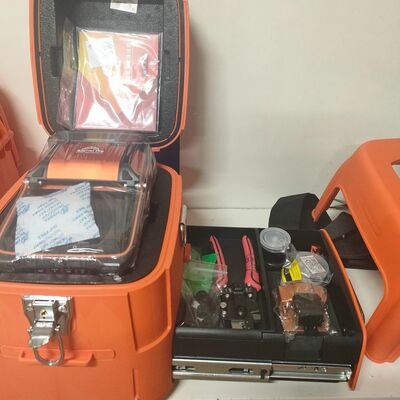 AI 9 Fiber Fusion Splicer Automatic FTTH Fiber Optic Splicing Machine Low Loss High Precision