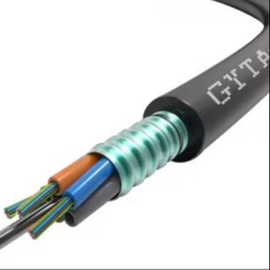 GYTA Outdoor Single Mode Fiber Optic Cable G652D 12 24 คอร์ดดักทอเรเนียลทั่วไปโรงงาน ส่งตรง