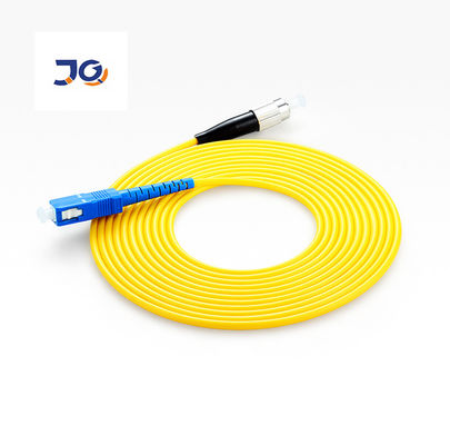 Duplex OS2 9 125um SC to LC Single Mode Fiber Optic Patch Cord Low Loss