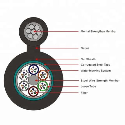 GYTC8S 12/24 / 96core รูปที่ 8 สายไฟเบอร์ออปติก
