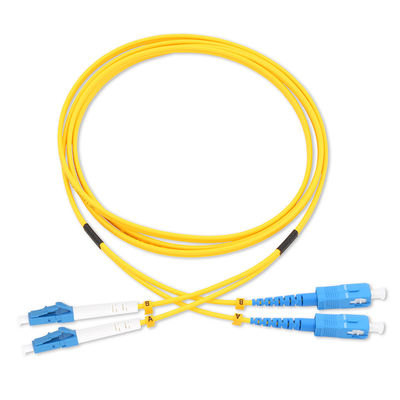 สายแพทช์ไฟเบอร์ออปติก SC / UPC Single Mode Simplex 3.0 มม