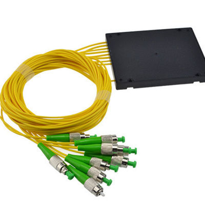 ROHS FC / APC Connector 1x16 Way Fiber Optic PLC Splitter