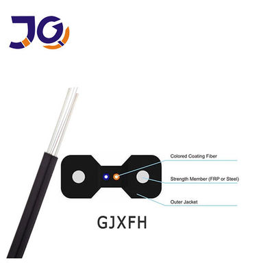 1/2/4 โครงการในบ้าน ไฟเบอร์ออปติก ดรอปเคเบิล GJXH-2B6 FTTH g657A2 LSZH เสื้อ