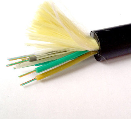 ความยาว 120 มม. 12 24 Core ADSS สายไฟเบอร์ออปติก