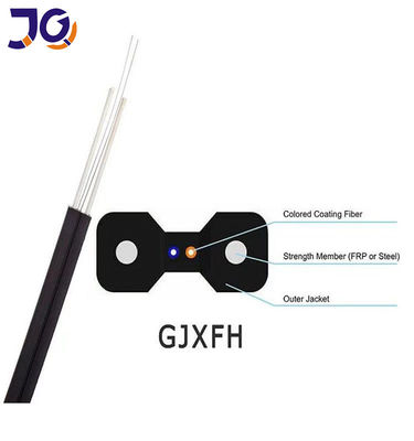 G657A1 A2 1 สายเคเบิลวางสายไฟเบอร์ออปติกในร่ม FTTH GJXH GJXFH