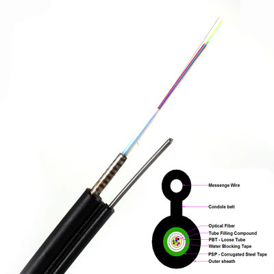 สายเคเบิลใยแก้วนำแสงแบบแจ็คเก็ต HDPE 4 แกนรูปที่แปด GYXTC8S