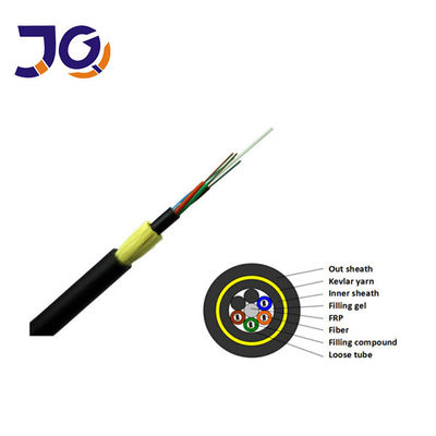 สายเคเบิลใยแก้วนำแสง ADSS ทางอากาศ 12 24 48 96 แกน G652D G657A