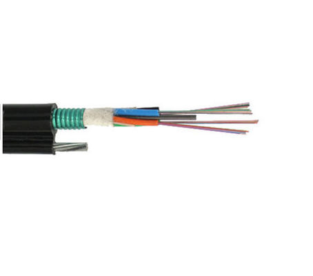 GYTC8S สายเคเบิลใยแก้วนำแสงที่รองรับค่าใช้จ่ายเหนือศีรษะ 24 48 แกน