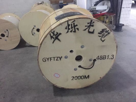 250 Optm GYTA 4 สายเคเบิลออปติกโหมดแกนเดี่ยวแบบไม่หุ้มเกราะ