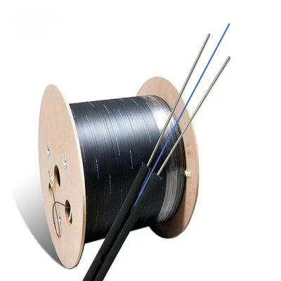 Self-Supporting Outdoor Indoor Steel Messenger Wire FRP G657A FTTH Drop Fibra Optica 1 2 4 สายเคเบิลใยแก้วนำแสงหลัก