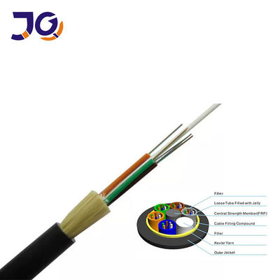 FCC 6 8 สายเคเบิลใยแก้วนำแสง ADSS ที่พันเกลียวแกนหลวม