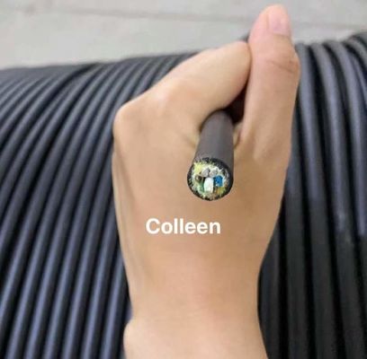 สายไฟเบอร์ออปติก G652D FRP ADSS สีดำที่กำหนดเอง Customized