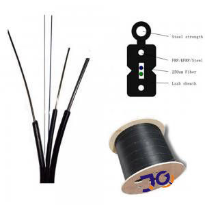 สายเคเบิลวางสายไฟเบอร์ออปติก FTTH หลัก 4 สาย G657A2 เคลือบสี