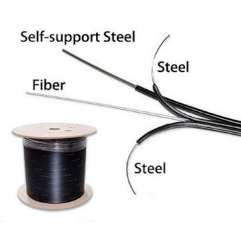 G652D G657A LSZH FTTH สายเคเบิลวางไฟเบอร์ออปติก 1 2 4 Core