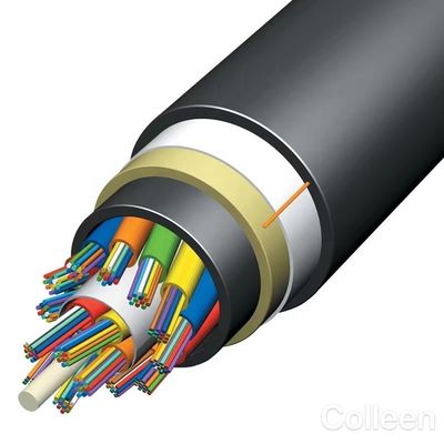 โหมดเดียวทั้งหมด Dielectric Self Supporting Span 100m 24 Core ADSS Fiber Cable