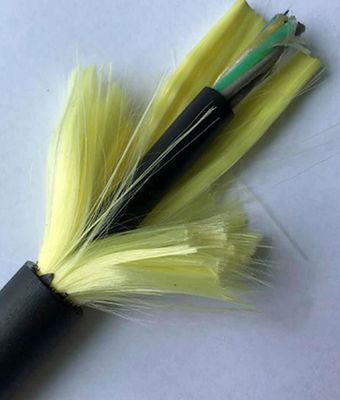 Loose Tube Stranded 24 Core Overhead 100 สายไฟเบอร์ออปติก ADSS สแปม