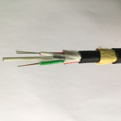 โหมดเดียวทั้งหมด Dielectric Self Supporting Span 100m 24 Core ADSS Fiber Cable