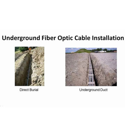 สายไฟเบอร์ GYTS ท่อหุ้มเกราะ 24 48 96 144 288 แกนสายเคเบิลใยแก้วนำแสง