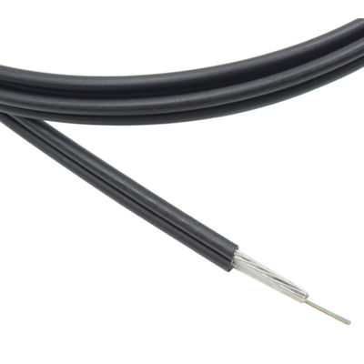 48 แกนลวดเหล็กพันเกลียวรูปที่ 8 สายเคเบิลไฟเบอร์ PE Jacket