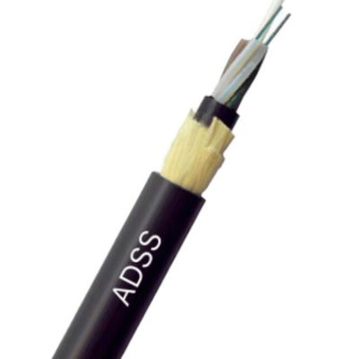 เสาอากาศ ADSS 24 Fibers 100m Span Single Mode Fiber Optic Cable Outdoor
