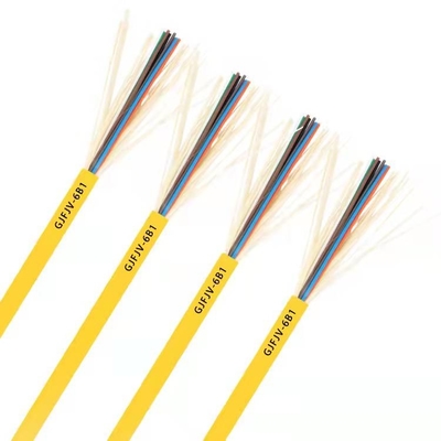 สายเคเบิลใยแก้วนำแสงแบบ Single mode หลายเส้น GJFJV แบบ Tight-Buffered สำหรับติดตั้งภายในอาคาร