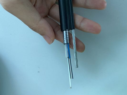 ความแข็งแรงของลวดเหล็ก GYTC8S รูปที่ 8 สายเคเบิลไฟเบอร์ออปติก PE Sheath