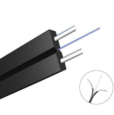 FRP G657 Ftth Drop Steel Messenger สายเคเบิลสำหรับเครือข่าย FTTX