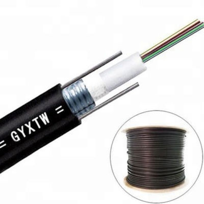 สายเคเบิลใยแก้วนำแสง Gyxtw หุ้มเกราะ 24 แกน Monomodo Central Loose Tube