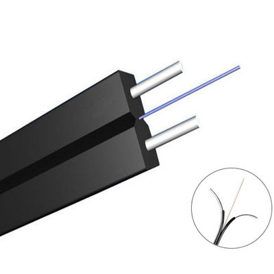 สายไฟฟ้าไฟเบอร์ออปติก FTTH G652D G657A สายไฟเบอร์ 1 2 หลักแบบเดียว GJYXCH/GJXH