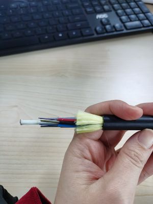 Overhead Single Jacket ทั้งหมด Dielectric Self Support ADSS Span 200m 12 24 48 Core Fibra Optic Cable