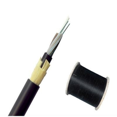 สายเคเบิลใยแก้วนำแสงกลางแจ้ง ADSS 24 คอร์ G652D เส้นด้ายอะรามิดอิเล็กทริก Self Supporting