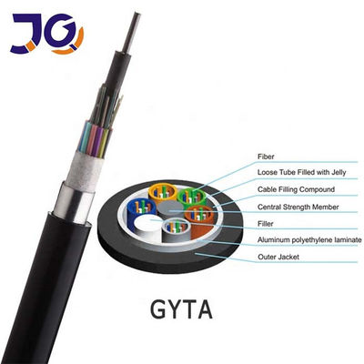 สายเคเบิลไฟเบอร์ออปติกหุ้มเกราะป้องกันหนู Sm กลางแจ้ง GYTA Multi Loose Tube 24 36 48 Core