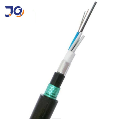 สายเคเบิลไฟเบอร์ออปติกกลางแจ้ง ISO9001 Singlemode Armored Double Jacket GYTA53