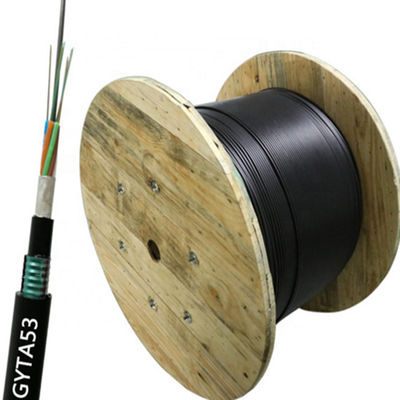 84 96 144 สายเคเบิลใยแก้วนำแสงหุ้มเกราะ GYTA53