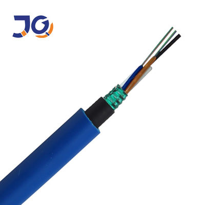 สายไฟเบอร์ออปติก MGTSV สำหรับเหมืองแร่ 24 คอร์ G652D Single Mode หุ้มเกราะลวดเหล็ก สำหรับท่อร้อยสายภายนอกในเหมืองถ่านหิน