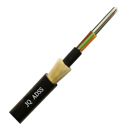 ADSS สายเคเบิลไฟเบอร์ออปติกโหมดเดี่ยวกลางแจ้ง 12 24 48 96 144 192 288 Core